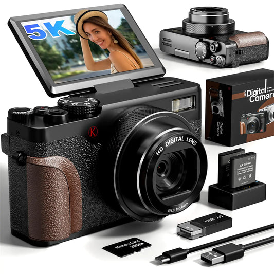 64MP VlogMaster Camera with 5K Video and Flip Screen